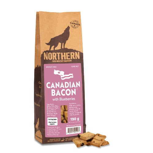 Northern Classic - Biscuits sans blé pour chien, Bacon & bleuets