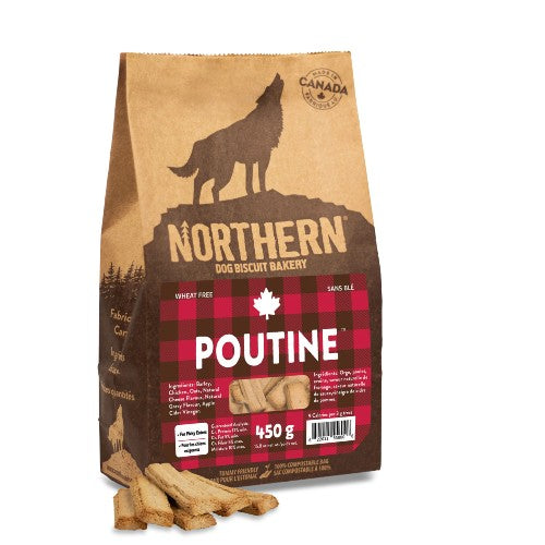 Northern Classic - Biscuits sans blé pour chien, Poutine 450 gr