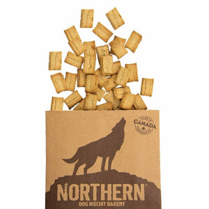 Northern Mini Mix - Biscuits sans blé pour chien, Surf & Turf Agneau + Poisson fumé 450 gr