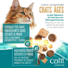 Load image into Gallery viewer, Nourriture Catit Signature avec cru séché à froid pour chats âgés - Repas de poulet
