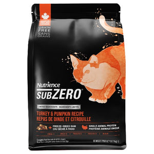 Nutrience SubZero à ingrédients limités, Repas de dinde et citrouille - 2 formats