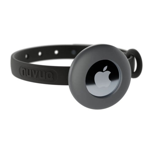 Nuvuq Collier ajustable avec attache de sécurité pour chat - Noir - Avec étui pour 