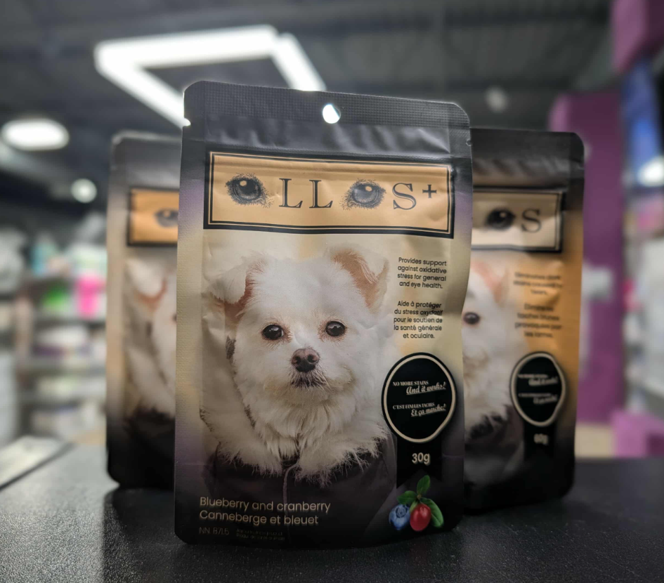 Poudre Ollos 30g  bleuet canneberge- Réduction écoulement des yeux