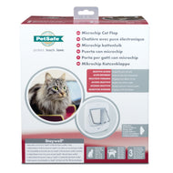 Cat flap with 4-position locking system