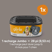 Load image into Gallery viewer, Pet Genie Recharge Jumbo 28&#39; pour poubelle Pet Genie, Dure jusqu&#39;à 4 mois
