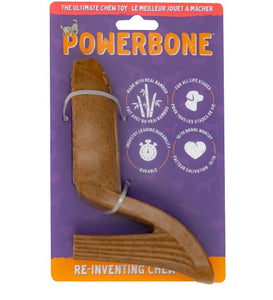 Powerbone Jouet à mâcher pour chien - Nylon & bambou - Talon haut 6 pouces