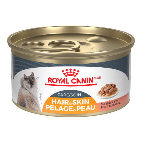 Conserve pour chat Royal Canin -Caisse de 24- SOIN PELAGE & PEAU TRANCHE EN SAUCE