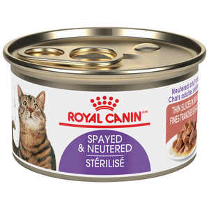 Conserve pour chat Royal Canin - Fines tranches en sauce chat stérilisé