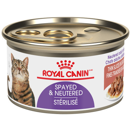 Conserve pour chat Royal Canin - Fines tranches en sauce chat stérilisé