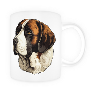 Tasse en céramique-Thème animaux-Saint Bernard