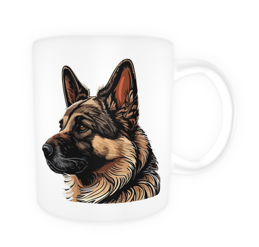 Tasse en céramique-Thème animaux-Berger Allemand