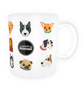 Tasse en céramique-Thème animaux-Chien en folie