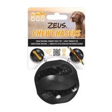 Load image into Gallery viewer, Zeus jouet Chewchasers en caoutchouc pour gâterie - Balle - Noir
