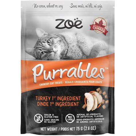 Régals croquants Purrables Zoë, Dinde, 75 g