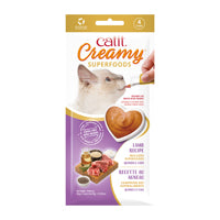 Gâteries Catit Creamy avec superaliments, Agneau, quinoa et chia, paquet de 4