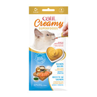 Gâteries Catit Creamy avec superaliments, Saumon, quinoa et spiruline, paquet de 4