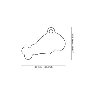 Médaille pour chien collection Food, Cuisse de poulet