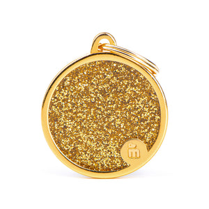 Medal collection SHINE, CIRCLE GLITTER GOLD, LARGE
