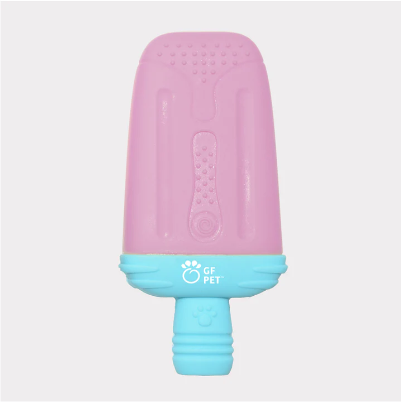 ICE TOY™ - Cooling Dog Toy with Ice Cream Cone | Strawberry Popsicle