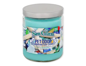 Chandelle désodorisante Sea Glass Pet Odor Exterminator, pot de 13 oz