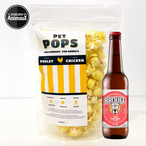 PetPops - Gâteries de popcorn pour chien au poulet