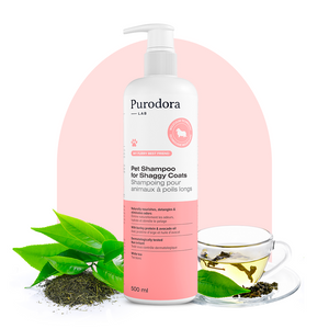 Purodora - Shampoing pour animaux à poils longs - 500 ml