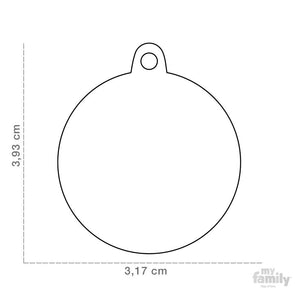 Medal collection SHINE, CIRCLE GLITTER BLACK, LARGE