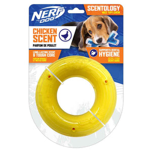 Anneau Scentology Nerf Dog, parfum de poulet, grand, Diam. 15 cm (6 po) - Boutique Le Jardin Des Animaux -jouet chienBoutique Le Jardin Des AnimauxVP6942