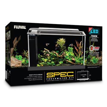 Aquarium équipé SPEC Fluval, noir, 19 L (5 gal US) - Boutique Le Jardin Des Animaux -AquariumBoutique Le Jardin Des Animaux10516