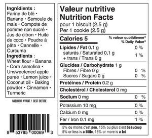 Biscuits végétariens aux bananes - Todd & Paul, 200g - Boutique Le Jardin Des Animaux -Gâterie pour chienBoutique Le Jardin Des AnimauxTP693