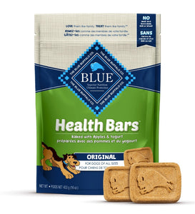 BLUE Health Bars™ format miniature BISCUITS CROQUANTS POUR CHIENS Préparés avec des pommes et du yogourt - Boutique Le Jardin Des Animaux -Gâterie pour chienBoutique Le Jardin Des Animaux279-13876