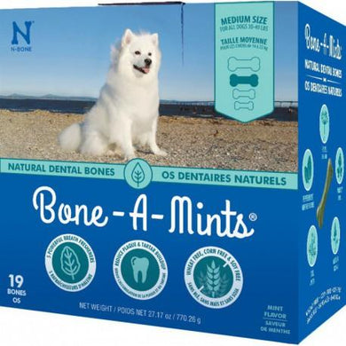 Bone-A-Mints Os dentaire naturels Moyen - Boutique Le Jardin Des Animaux -Gâterie pour chienBoutique Le Jardin Des AnimauxBA80133
