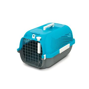 Cage de transport Catit pour chats, petite, turquoise - Boutique Le Jardin Des Animaux -CageBoutique Le Jardin Des Animaux41381