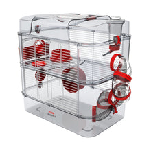 Load image into Gallery viewer, Cage Duo Rody 3 pour hamster, deux étages, rouge, 41 x 27 x 40,5 cm - Boutique Le Jardin Des Animaux -Habitat pour petit mammifèreBoutique Le Jardin Des AnimauxVP1704
