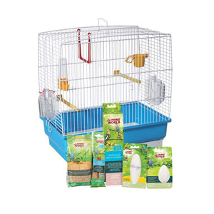 Cage équipée Living World pour perruches ondulées, 40 x 25 x 41 cm (15,75 x 9,8 x 16 po) - Boutique Le Jardin Des Animaux -Cage pour oiseauxBoutique Le Jardin Des Animaux82940