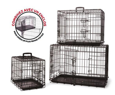 Cage métallique pour chien. 48” X 29” X 32 - Boutique Le Jardin Des Animaux -CageBoutique Le Jardin Des AnimauxBZ10682