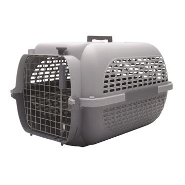 Cage Voyageur Dogit pour chiens, base anthracite avec dessus gris pâle, très grande - Boutique Le Jardin Des Animaux -CageBoutique Le Jardin Des Animaux76636