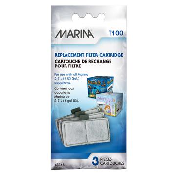 Cartouches pour filtre intégré au couvercle des aquariums paquet de 3 Marina - Boutique Le Jardin Des Animaux -Masse FiltranteBoutique Le Jardin Des Animaux13315