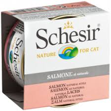 Conserve pour chat Schesir - Saumon au naturel - Boutique Le Jardin Des Animaux -conserve pour chatBoutique Le Jardin Des Animauxc-50150