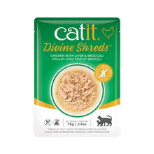 Load image into Gallery viewer, Garniture Divine Shreds pour chats, Poulet avec foie et brocoli, 75 g - Boutique Le Jardin Des Animaux -Gâterie pour chatBoutique Le Jardin Des Animaux44682
