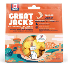 Load image into Gallery viewer, Gâteries lyophilisées pour chat Great Jack&#39;s - Saumon - Boutique Le Jardin Des Animaux -Gâterie pour chatBoutique Le Jardin Des Animauxcay01185
