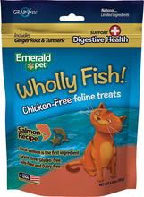 Load image into Gallery viewer, Gâteries santé digestive, sans-grain, sans poulet, pour chats, Saumon, Emerald Pet - Boutique Le Jardin Des Animaux -Gâterie pour chatBoutique Le Jardin Des AnimauxEMT00641
