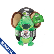 Quiet Squeak Go Dog Toy, Alligator Plush