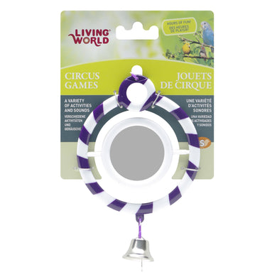 Jouet de cirque Living World avec miroir pour oiseaux, violet - Boutique Le Jardin Des Animaux -Accessoire pour oiseauxBoutique Le Jardin Des Animaux80932