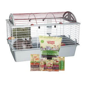 Living World Cage de luxe équipée moyenne pour lapin - Boutique Le Jardin Des Animaux -Habitat pour petit mammifèreBoutique Le Jardin Des Animaux61797