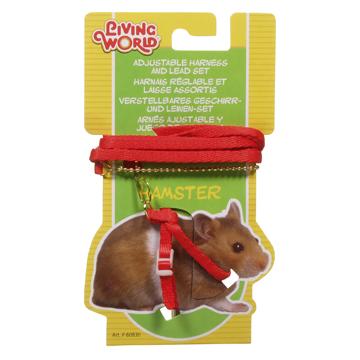 Living World Ensemble laisse et harnais rouge pour hamster - Boutique Le Jardin Des Animaux -Accessoire petit mammifèreBoutique Le Jardin Des Animaux60830