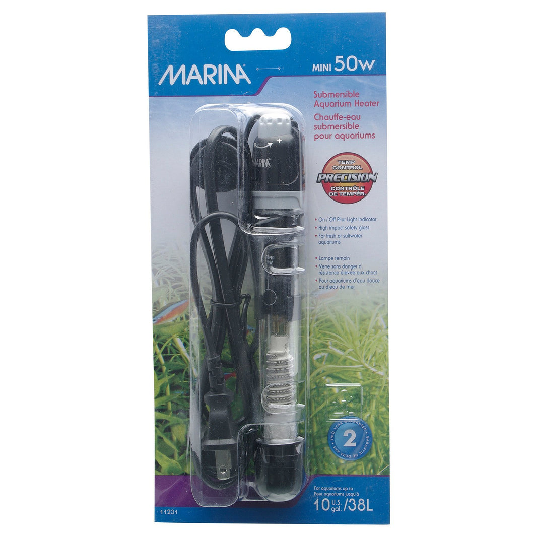 Marina Chauffe-eau submersible , mini 50 W, jusqu’à 38 L (10 gal US) - Boutique Le Jardin Des Animaux -chauffage aquariophilieBoutique Le Jardin Des Animaux11231