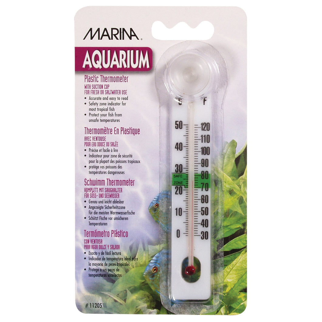 Marina Thermomètre plastique avec ventouse Celsius-Fahrenheit - Boutique Le Jardin Des Animaux -chauffage aquariophilieBoutique Le Jardin Des Animaux11205