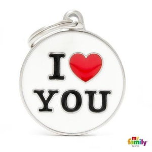 Médaille collection Charms, "I LOVE YOU", GRAND - Boutique Le Jardin Des Animaux -médailleBoutique Le Jardin Des AnimauxCH17LOVEYOU