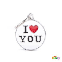 Charger l&#39;image dans la galerie, Médaille collection Charms, &quot;I LOVE YOU&quot;, MOYEN - Boutique Le Jardin Des Animaux -médailleBoutique Le Jardin Des AnimauxCH17MLOVEYOU
